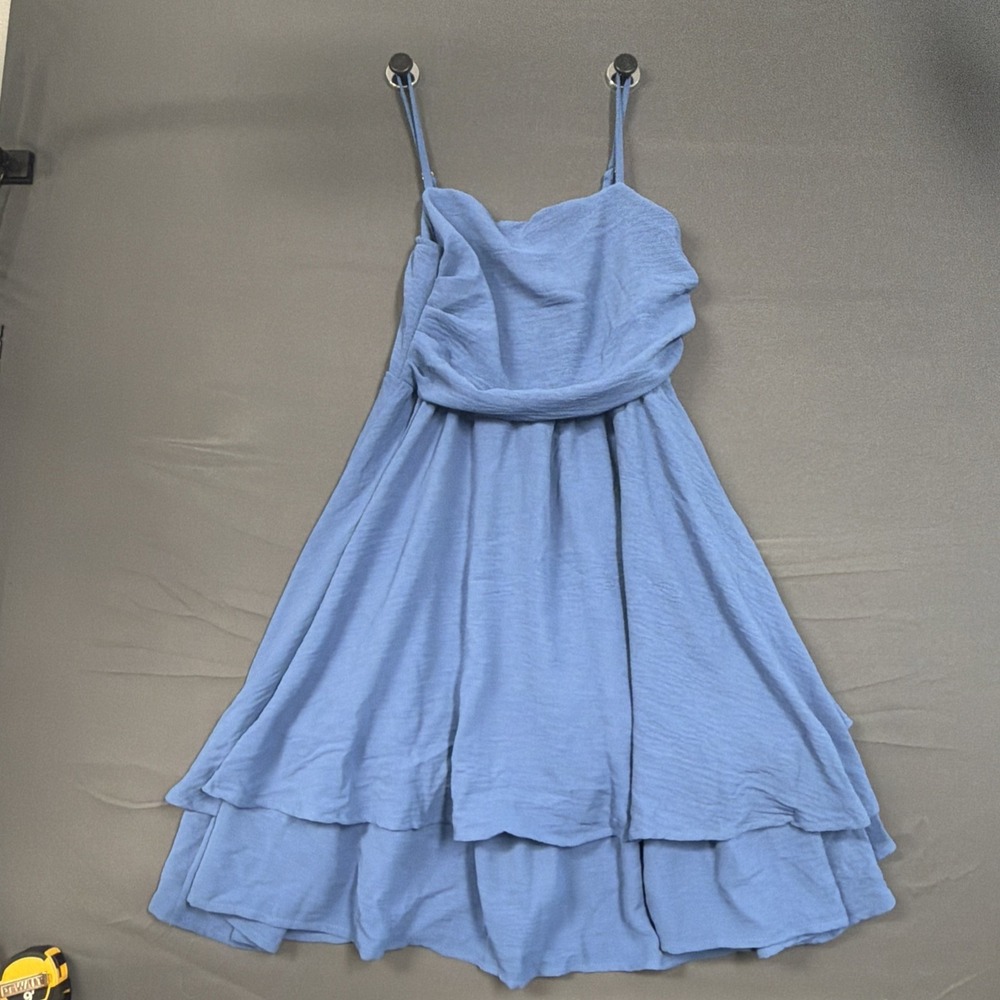 EXARUS Girls Summer Dress Teen Sundress Ruched Layered Ruffled 14y